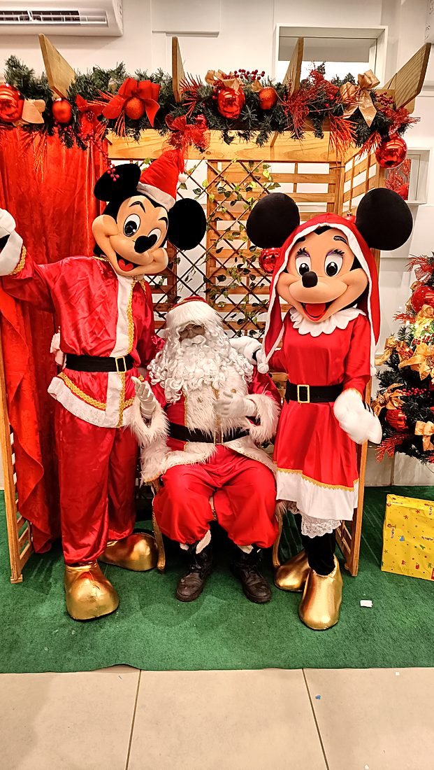 Mickey e Minnie de Natal